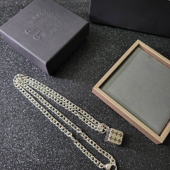 Vintage Chrome Hearts Diamond Pendant Necklace - Picture 4 of 6